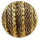 Round Jute Shape Antique Golden Aluminium Dresser Knob