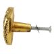 Round Jute Shape Antique Golden Aluminium Dresser Knob