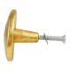 Round Spiral Antique Golden Aluminium Cabinet Knob