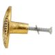 Round Wave Shape Antique Golden Aluminium Cabinet Knob