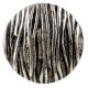 Round Bark Shape Antique Silver Aluminium Dresser Knob