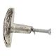 Round Bark Shape Antique Silver Aluminium Dresser Knob