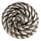 Round Rope Antique Silver Aluminium Cabinet Knob