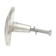 Round Spiral Antique Silver Aluminium Cabinet Knob