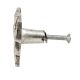 Square Bark Shape Antique Silver Aluminium Dresser Knob