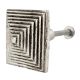 Square Pyramid Antique Silver Aluminium Cabinet Knob