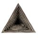 Triangular Pyramid Antique Silver Aluminium Cabinet Knob