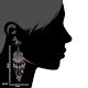 HandmadeÂ Oxidized Silver Stylish Fancy Party Wear Dangler Earrings For Women And Girls