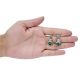 Handmade Oxidized Silver Jhumki Earring For Women With Engraved  Floral Stud And Green Beads