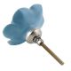 Turquoise Flower Ceramic Cabinet Knobs