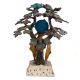 Flute-playing Lord Krishna Under The Brass Hand-sculpted Tree