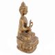 Handmade Brown Gold Brass Lord Buddha Statue