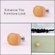 Baby Pink Hexagon Resin Dresser Knobs