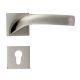 Handmade Satin Steel Brass Mortise Door Lock Handle Set