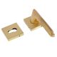 Handmade Matt Gold Mortise Door Lock Handle Set