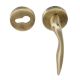 Handmade Antique brass Wave Mortise Door Lock Handle Set