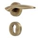 Handmade Antique brass Wave Mortise Door Lock Handle Set