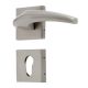 Handmade Antique Silver Finish Brass Mortise Door Handle