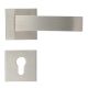 Handmade Silver Finish Brass Mortise Door Lock Handle Set