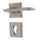Handmade Silver Matt Finish Brass Mortise Door Lock Handle Set