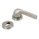 Handmade Satin Nickel Plated Brass Mortise Door Lock Handle Set