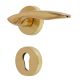 Handmade Polished Gold Brass Mortise Door Lock Handle Set