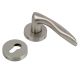 Handmade Silver Matt Brass Elegant Mortise Door Lock Handle Set