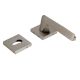Handmade Black Silver Finish Mortise Door Handle Set