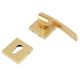 Handmade Polished Brass Mortise Door Handle Set