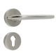 Handmade Satin Silver Matt Brass Simple Mortise Door Lock Handle Set