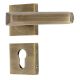 Handmade Antique Gold Brass  Mortise Door Lock Handle Set