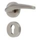 Handmade Steel Finish Brass Mortise Door Lock Handle Set