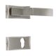 Handmade Silver Polish Brass Mortise Door Lock Handle Set