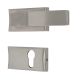 Handmade Silver Polish Brass Mortise Door Lock Handle Set