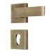 Handmade Antique Gold Brass  Mortise Door Lock Handle