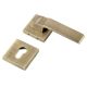 Handmade Antique Gold Brass  Mortise Door Lock Handle
