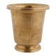 Handmade Yellow Brass Glass With A Round Base