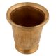 Handmade Yellow Brass Glass With A Round Base