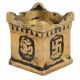 Brass Lamp Square With Om Symbol For Pooja Room