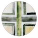 Olive Green Round Bone Horn Cabinet Wooden Knob