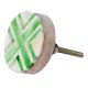 Pea Green Round Bone Horn Cabinet Wooden Knob
