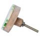 Pea Green Round Bone Horn Cabinet Wooden Knob