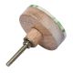 Pea Green Round Bone Horn Cabinet Wooden Knob