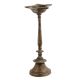 Brass Small Vintage Used Oil Lampstand With 5 Jyoti