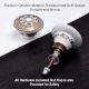 Golden Wheel Pattern Flat Ceramic Cabinet Knob