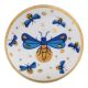 Blue Golden Firefly glowworm Pattern Flat Ceramic Dresser Knob