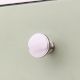 Handmade Round Brushed Nickel Plated Solid Brass Knob