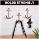 Handmade Antique Golden Brass Anchor Wall Hook