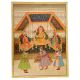 Mughal Painting Of Emperor Akbar Passing the Crown from Jahangir to Shah Jahan