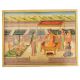Mughal Canvas Painting Of Jahangir In His Court Surrounded By Court Ladies